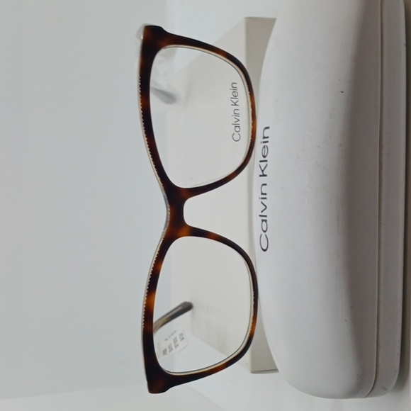 NWT Men's CALVIN KLEIN EYEGLASS FRAMES CK19529G soft tortoise - Picture 1 of 5